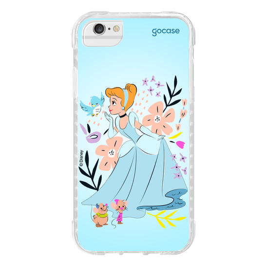 Capinha para celular  Cinderela - Lindas Flores