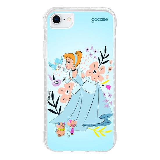 Capinha para celular  Cinderela - Lindas Flores