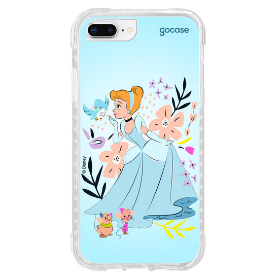 Capinha para celular  Cinderela - Lindas Flores