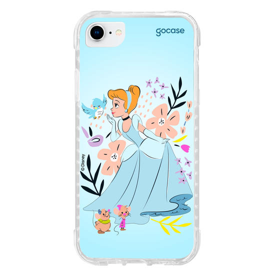 Capinha para celular  Cinderela - Lindas Flores