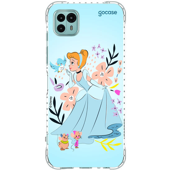 Capinha para celular  Cinderela - Lindas Flores