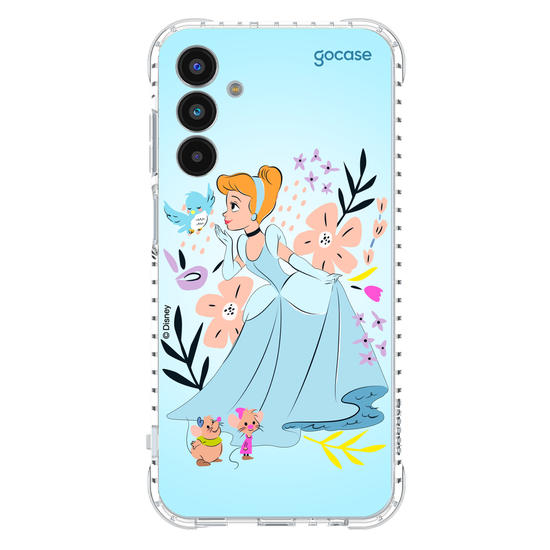 Capinha para celular  Cinderela - Lindas Flores