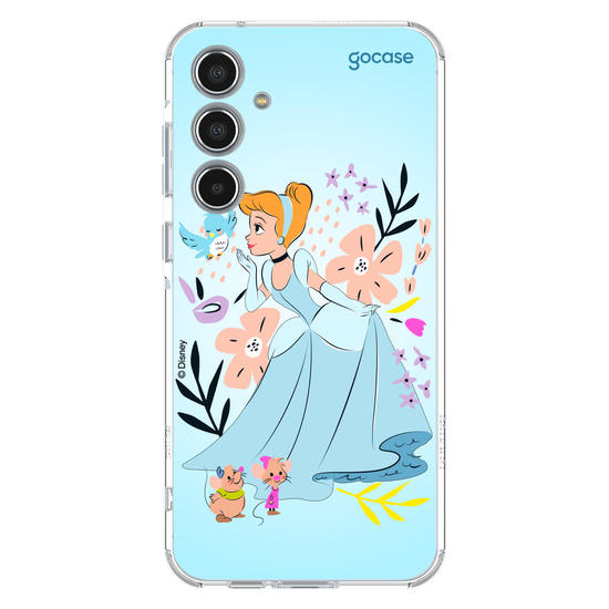Capinha para celular  Cinderela - Lindas Flores