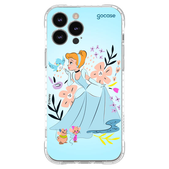 Capinha para celular  Cinderela - Lindas Flores