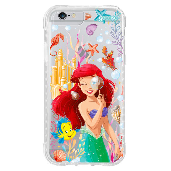 Capinha para celular  Ariel - Fundo do Mar