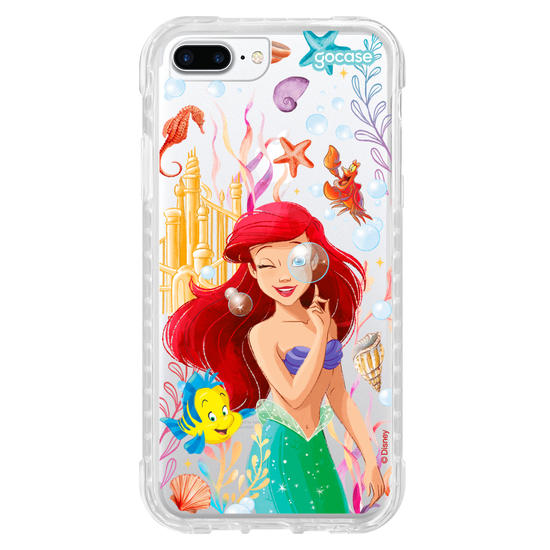 Capinha para celular  Ariel - Fundo do Mar