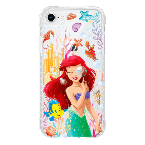 Capinha para celular  Ariel - Fundo do Mar
