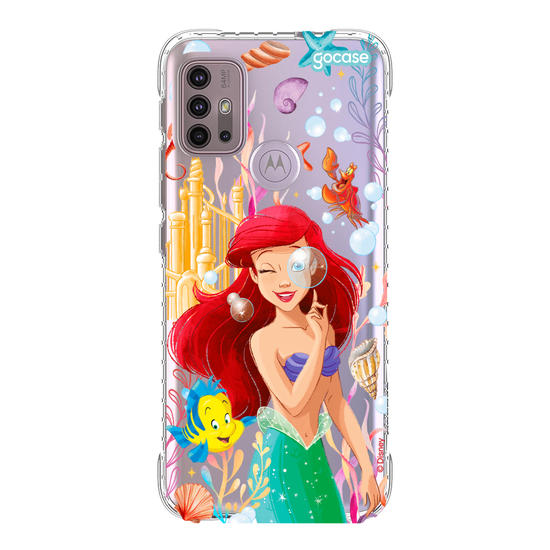 Capinha para celular  Ariel - Fundo do Mar