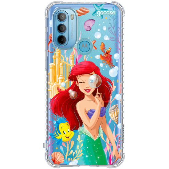 Capinha para celular  Ariel - Fundo do Mar