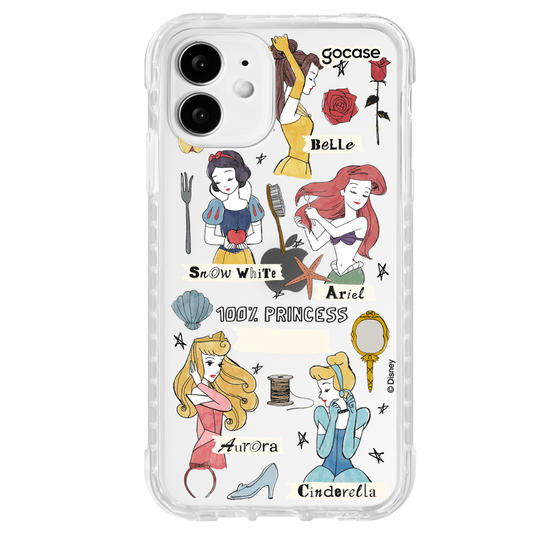Capinha para celular  Princesas - 100% Princess