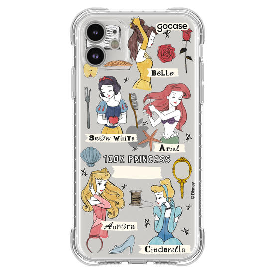 Capinha para celular  Princesas - 100% Princess