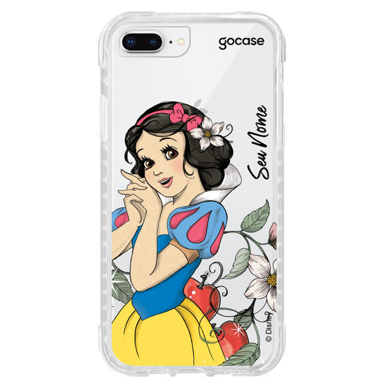 Capinha para celular Disney - Princesas - Branca de Neve Brilhos e Flores