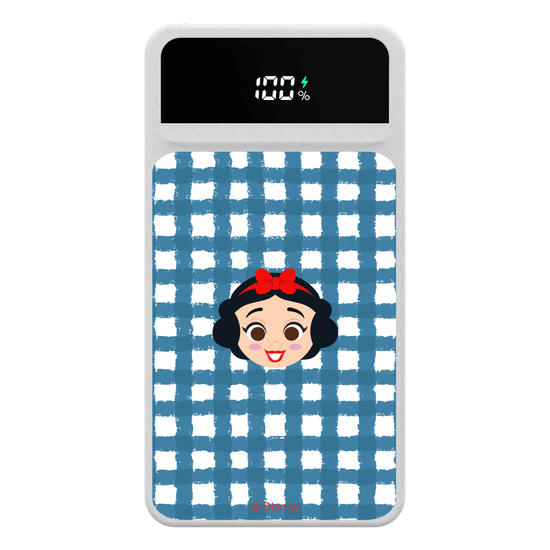 Carregador Portátil Turbo 10000mah - Princesas - Xadrez Cute
