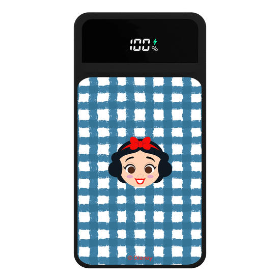 Carregador Portátil Turbo 10000mah Preto - Princesas - Xadrez Cute