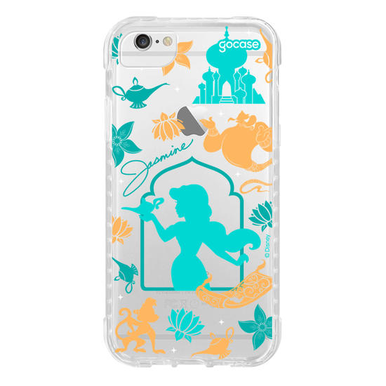 Capinha para celular  Princesas - Jasmine Moldura