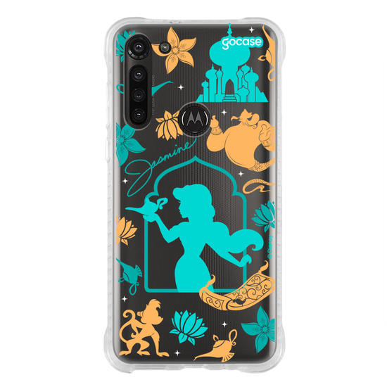 Capinha para celular  Princesas - Jasmine Moldura