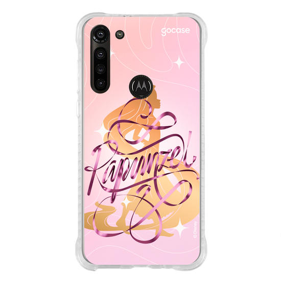 Capinha para celular  Rapunzel Silhueta e Fita