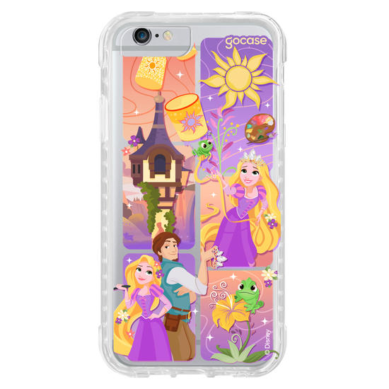 Capinha para celular  Enrolados - Quadros Degradê Capinha para celular  Enrolados - Quadros Degradê