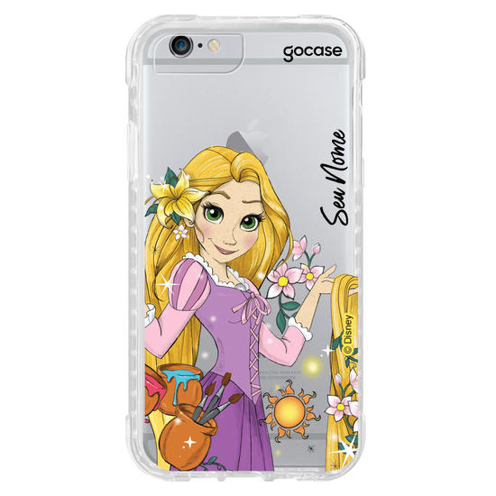 Capinha para celular Disney - Princesas - Rapunzel Brilhos e Flores