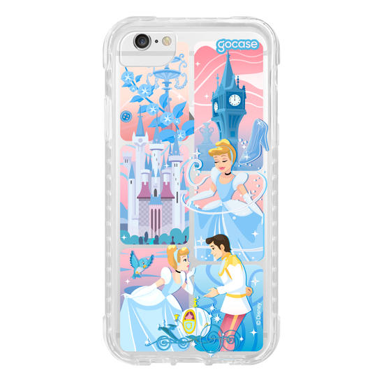 Capinha para celular  Cinderela - Quadros Degradê