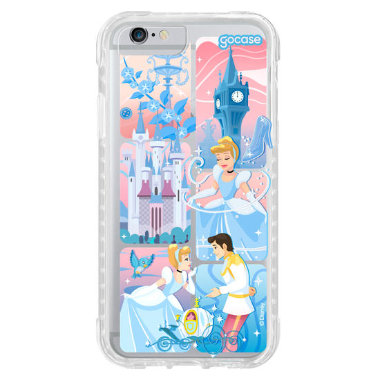 Capinha para celular  Cinderela - Quadros Degradê