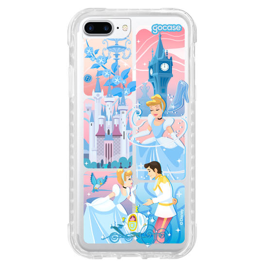 Capinha para celular  Cinderela - Quadros Degradê