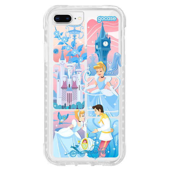 Capinha para celular  Cinderela - Quadros Degradê