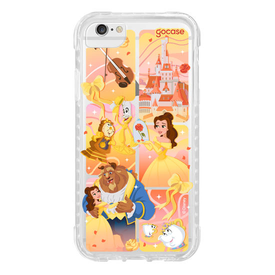 Capinha para celular  Bela e a Fera - Quadros Degradê