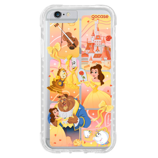Capinha para celular  Bela e a Fera - Quadros Degradê