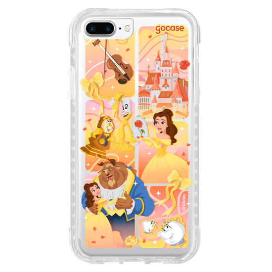 Capinha para celular  Bela e a Fera - Quadros Degradê
