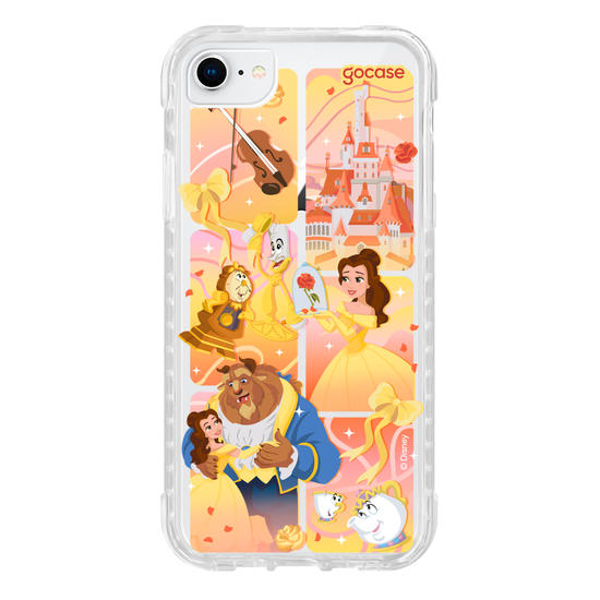 Capinha para celular  Bela e a Fera - Quadros Degradê