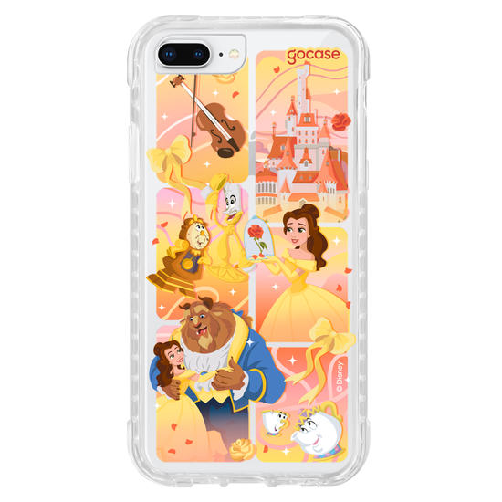 Capinha para celular  Bela e a Fera - Quadros Degradê