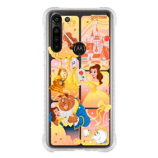 Capinha para celular  Bela e a Fera - Quadros Degradê