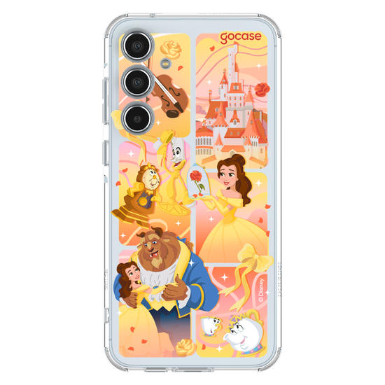 Capinha para celular  Bela e a Fera - Quadros Degradê