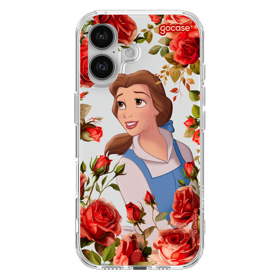 Capinha para celular  Princesas - Bela com Rosas