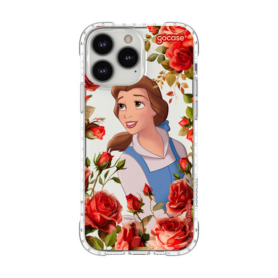Capinha para celular  Princesas - Bela com Rosas
