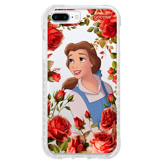 Capinha para celular  Princesas - Bela com Rosas