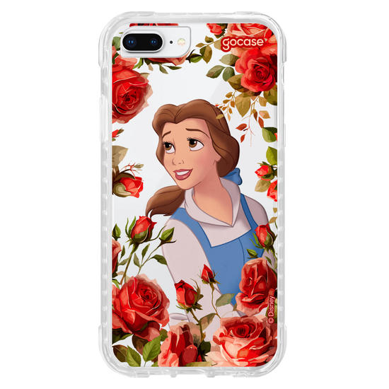 Capinha para celular  Princesas - Bela com Rosas