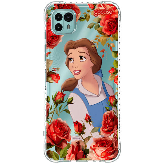 Capinha para celular  Princesas - Bela com Rosas