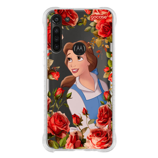 Capinha para celular  Princesas - Bela com Rosas