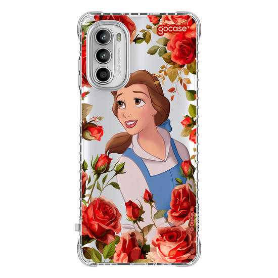 Capinha para celular  Princesas - Bela com Rosas