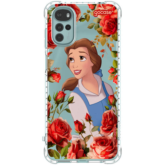 Capinha para celular  Princesas - Bela com Rosas