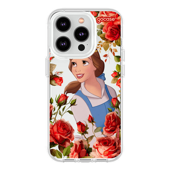 Capinha para celular  Princesas - Bela com Rosas