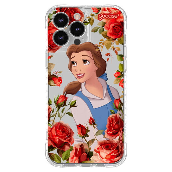 Capinha para celular  Princesas - Bela com Rosas