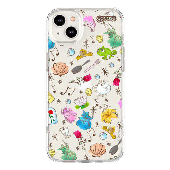 Capinha para celular  Princesas - Elementos Aquarelados