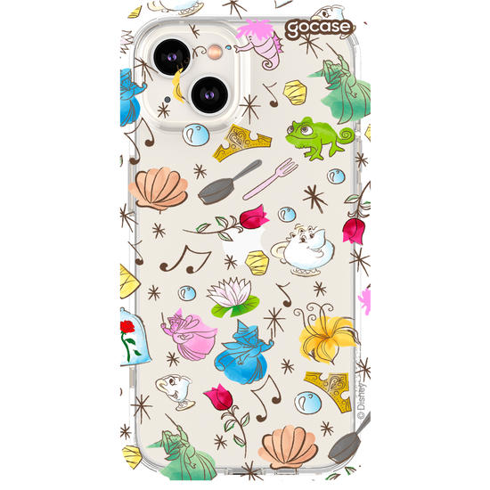 Capinha para celular  Princesas - Elementos Aquarelados