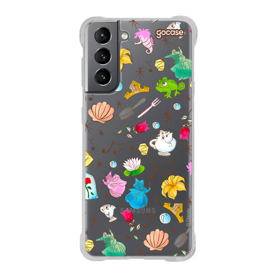 Capinha para celular  Princesas - Elementos Aquarelados