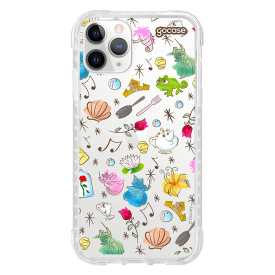 Capinha para celular  Princesas - Elementos Aquarelados
