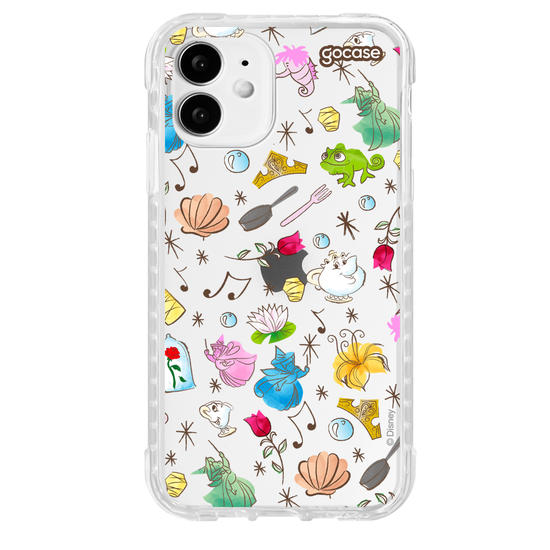 Capinha para celular  Princesas - Elementos Aquarelados