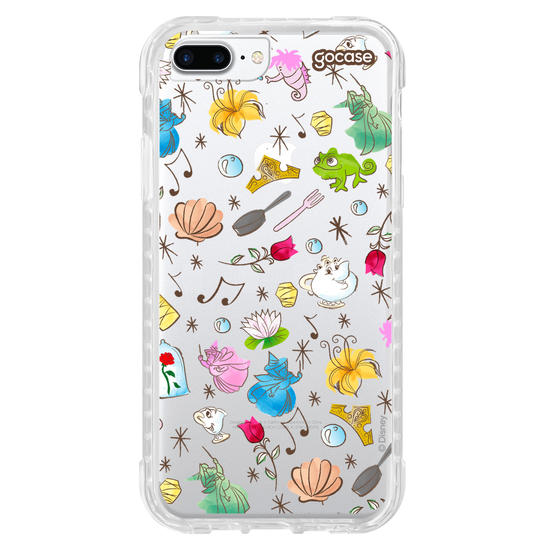 Capinha para celular  Princesas - Elementos Aquarelados